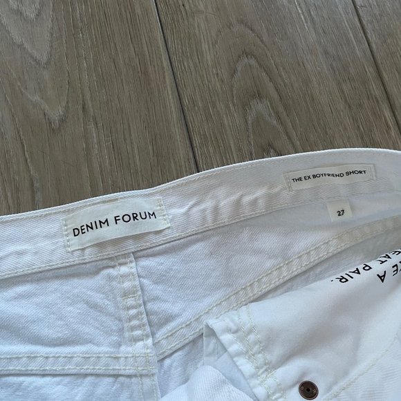 Denim Forum | White The Ex Boyfriend Short - Picture 3 of 9